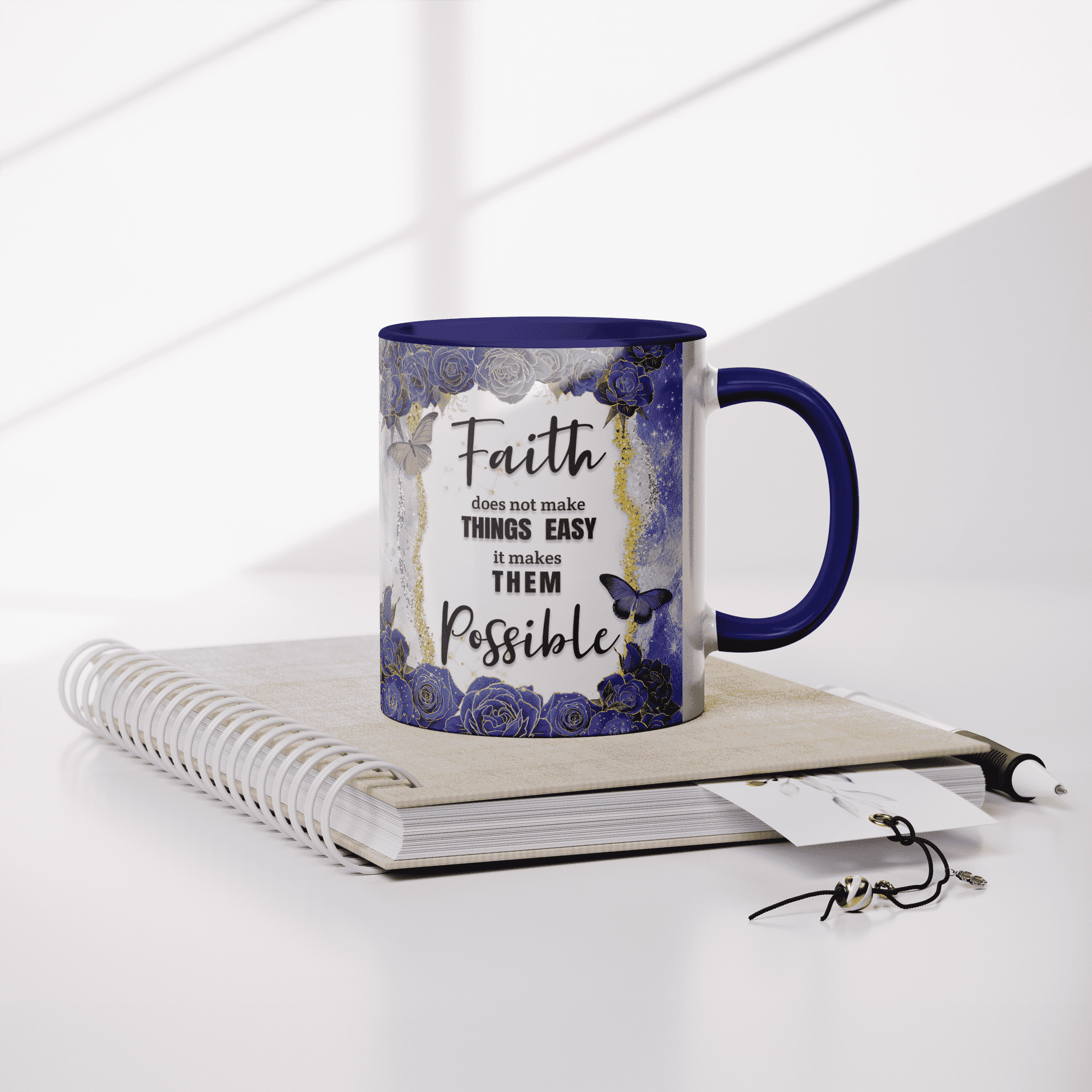 Faith does not make things easy - Coffee Mug 11oz