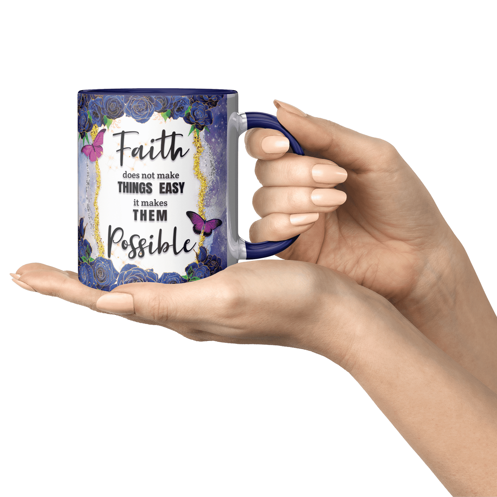 Faith does not make things easy - Coffee Mug 11oz