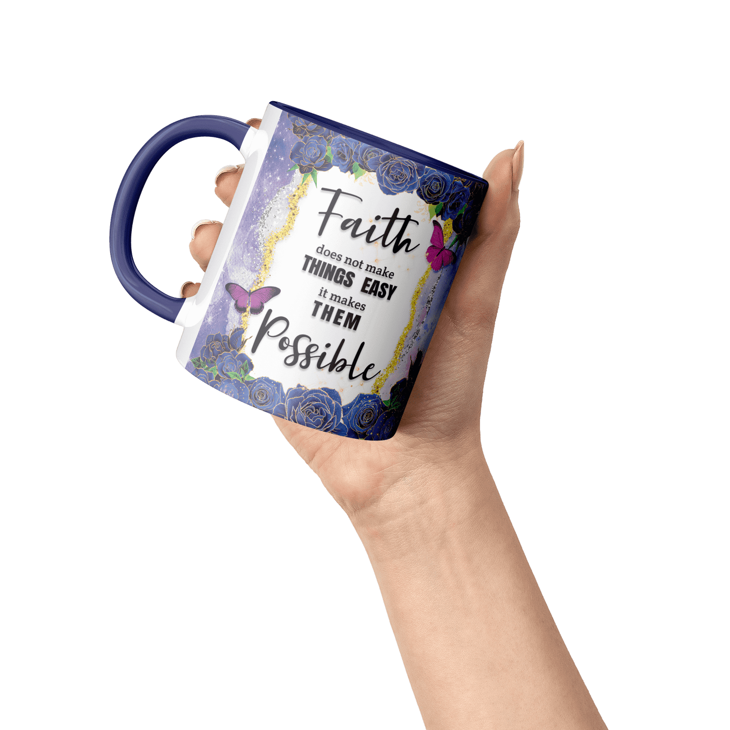 Faith does not make things easy - Coffee Mug 11oz