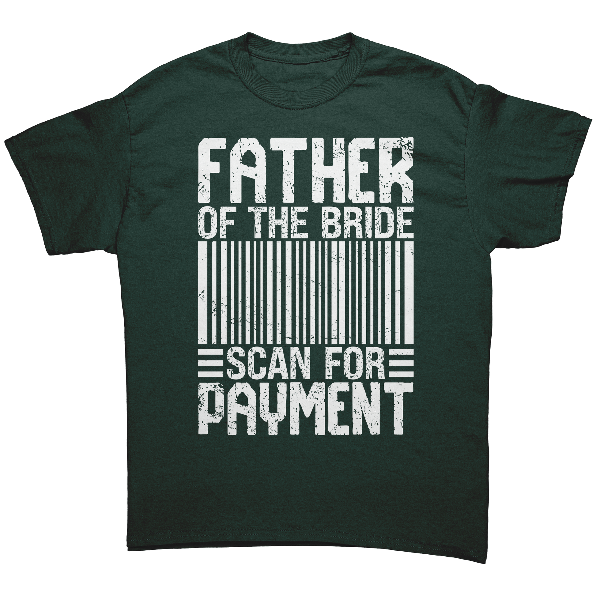 Father of the Bride - Scan for Payment - Premium Unisex t-Shirt