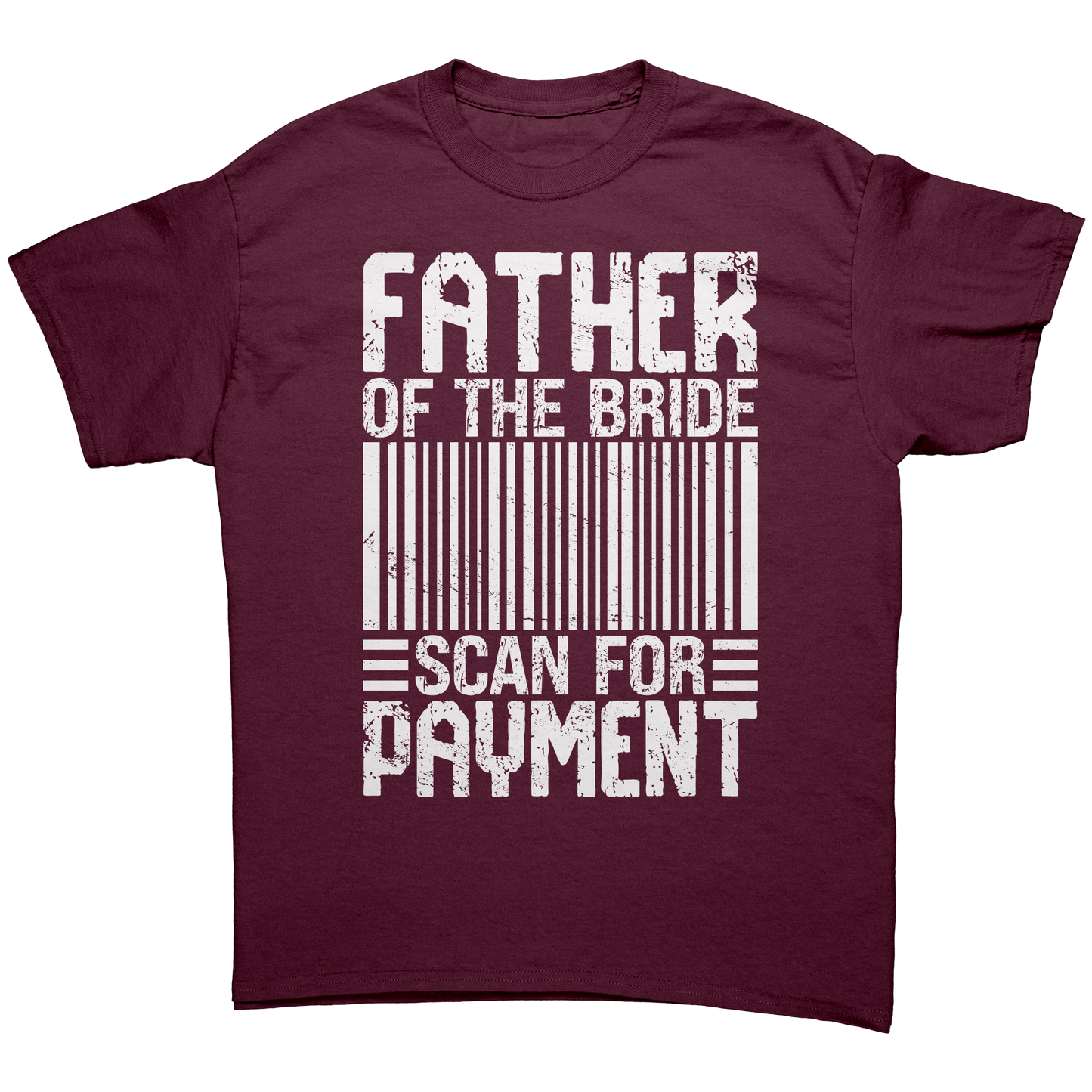 Father of the Bride - Scan for Payment - Premium Unisex t-Shirt