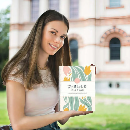 The Bible in a Year a 52-Week Study through Gods Word - Spiral Bible Study Guide 52-Week Womens Bible Study Guided Reading Plan