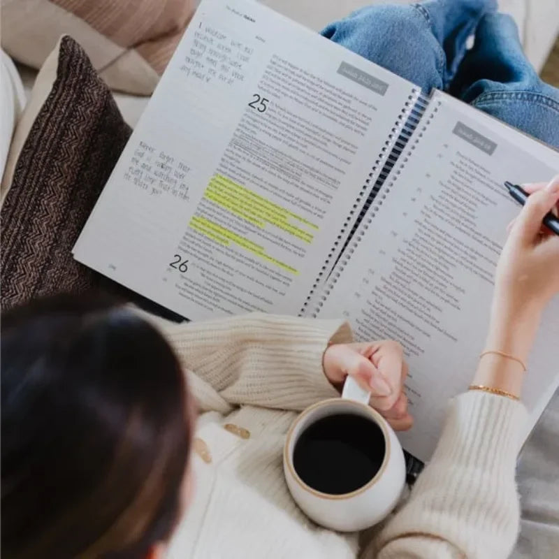 The Bible in a Year a 52-Week Study through Gods Word - Spiral Bible Study Guide 52-Week Womens Bible Study Guided Reading Plan