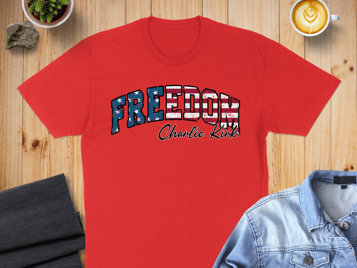 Freedom Charlie Kirk Graphic T-Shirt product type