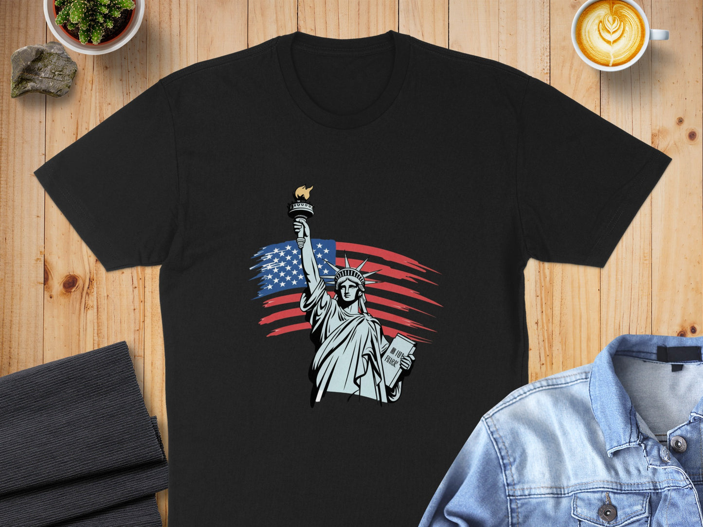 Patriotic Statue of Liberty Graphic Tee product
