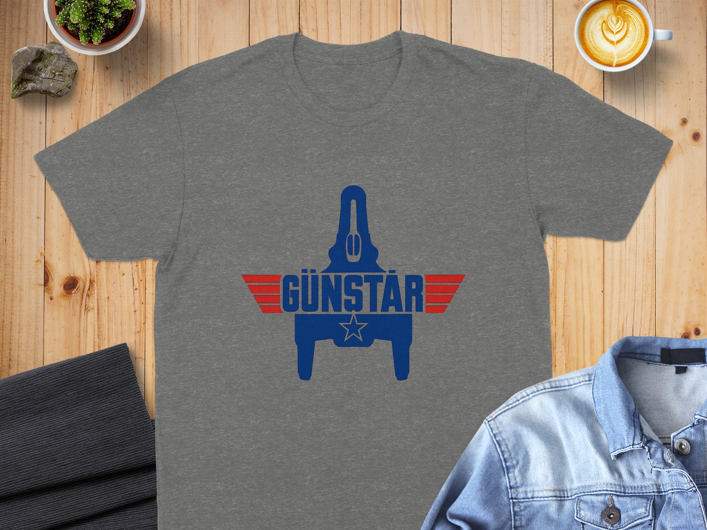 Retro Gaming Style Gunstär Graphic T-shirt product