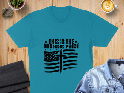 This is the Turning Point Flag Printed Shirt product