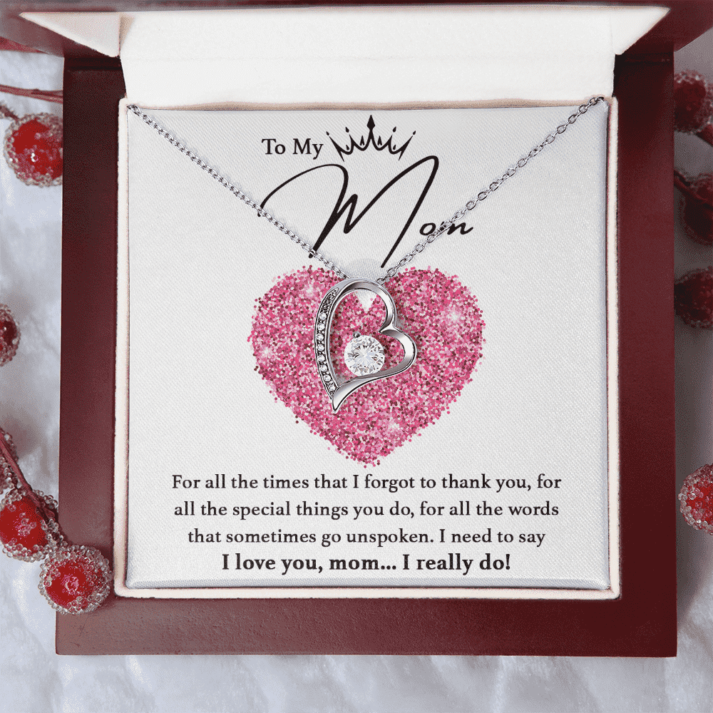 Mothers Day | To my Mom! | Heart Pendant