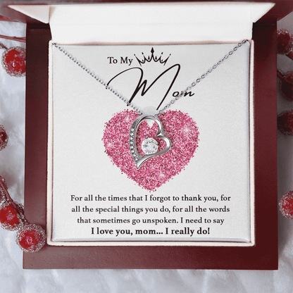 Mothers Day | To my Mom! | Heart Pendant