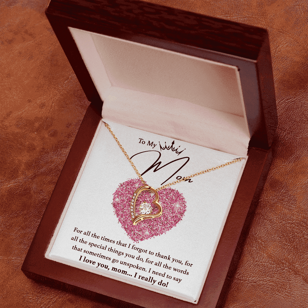 Mothers Day | To my Mom! | Heart Pendant