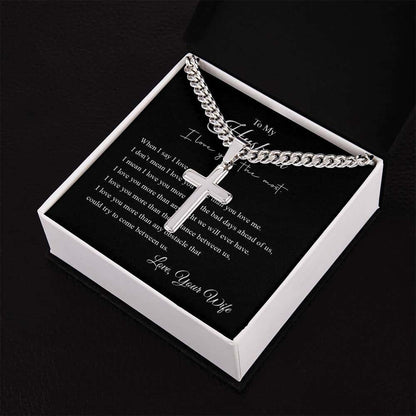 Cross Necklace | To My Husband
