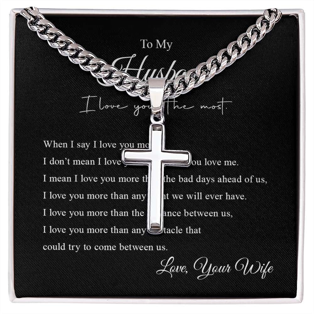 Cross Necklace | To My Husband