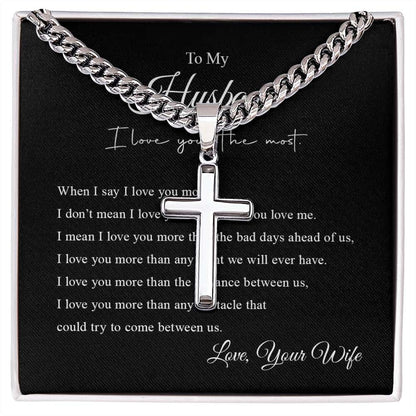 Cross Necklace | To My Husband