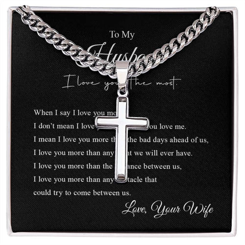Cross Necklace | To My Husband
