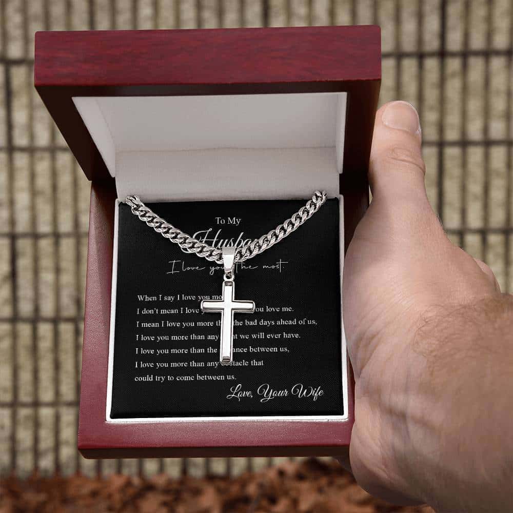 Cross Necklace | To My Husband