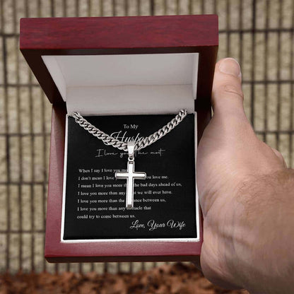 Cross Necklace | To My Husband