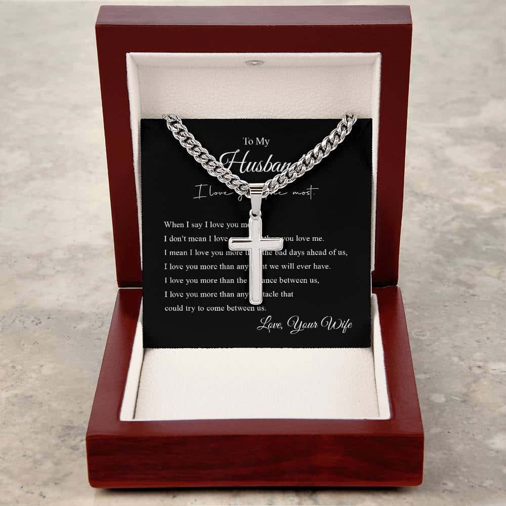 Cross Necklace | To My Husband