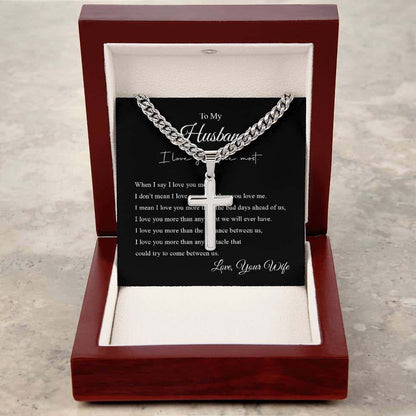 Cross Necklace | To My Husband