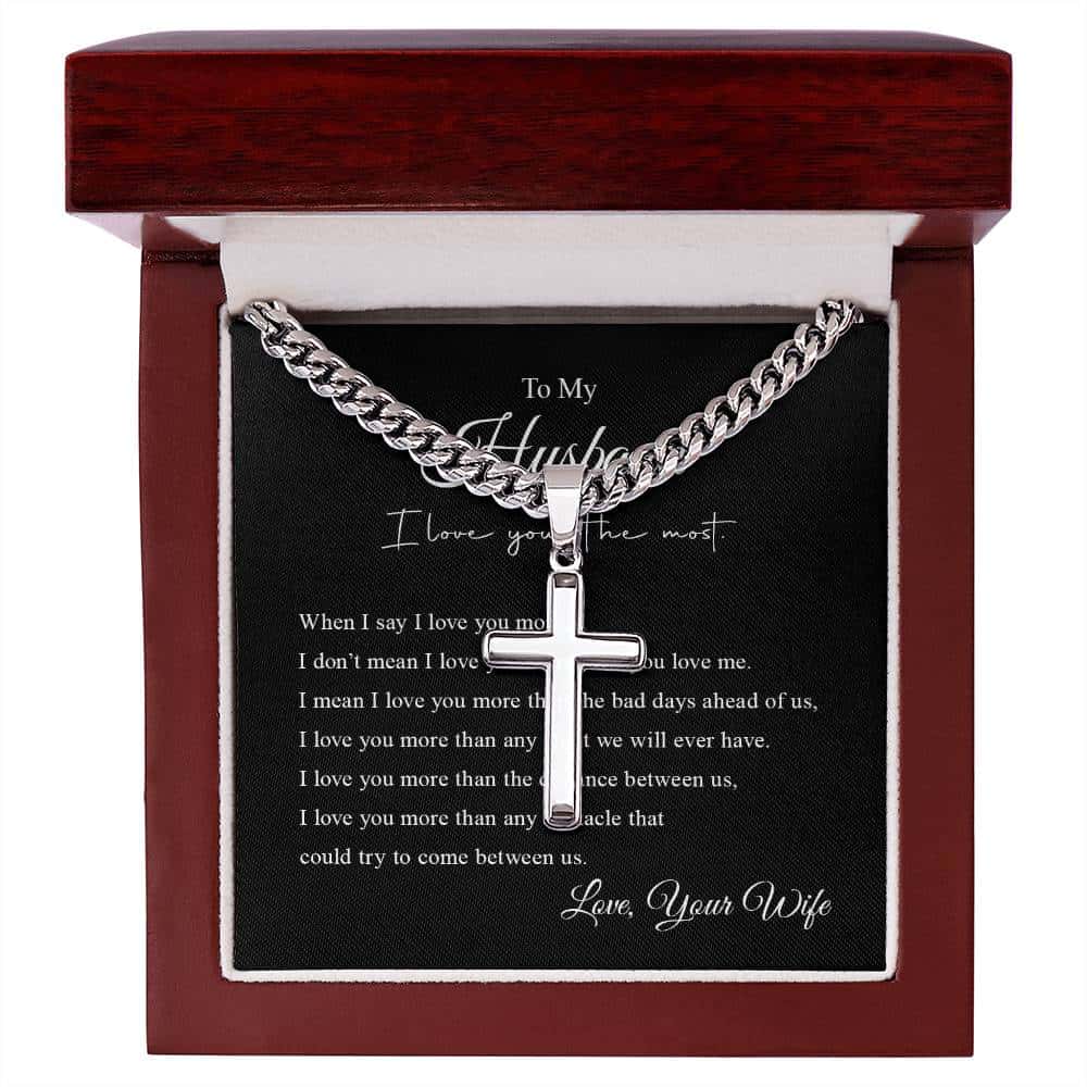 Cross Necklace | To My Husband