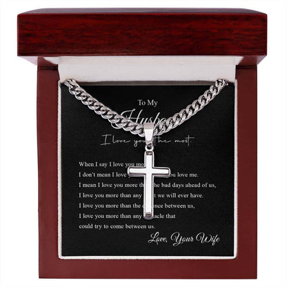 Cross Necklace | To My Husband