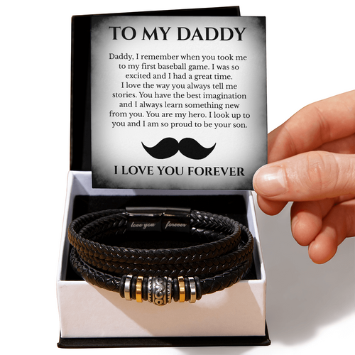 To my Daddy - I Love You - Bracelet