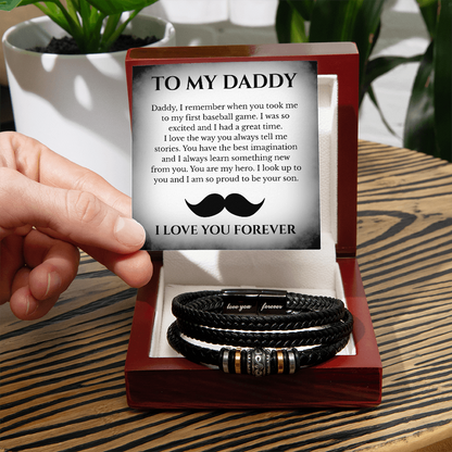 To my Daddy - I Love You - Bracelet