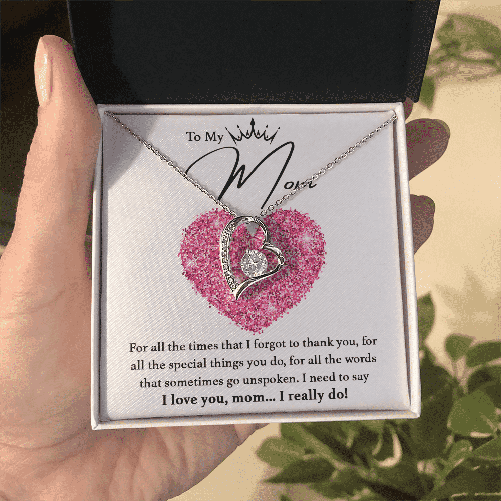 Mothers Day | To my Mom! | Heart Pendant