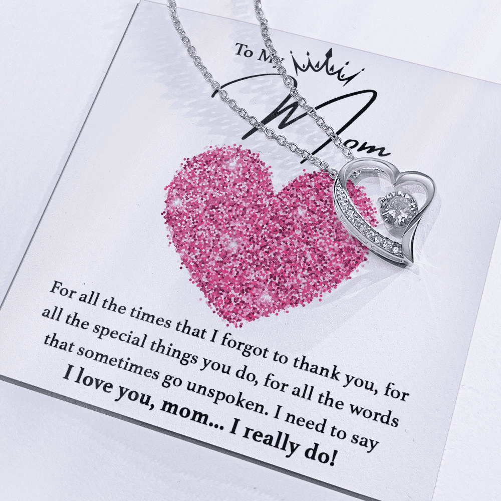 Mothers Day | To my Mom! | Heart Pendant