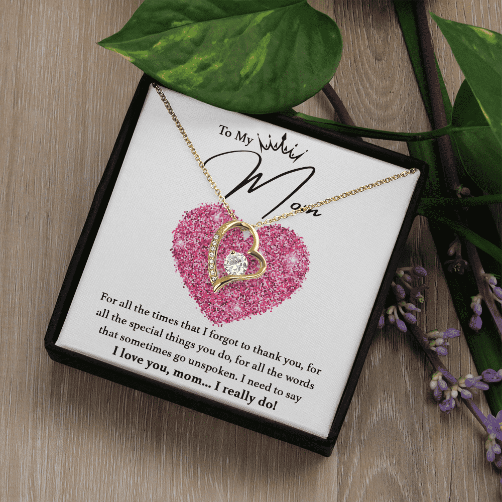 Mothers Day | To my Mom! | Heart Pendant