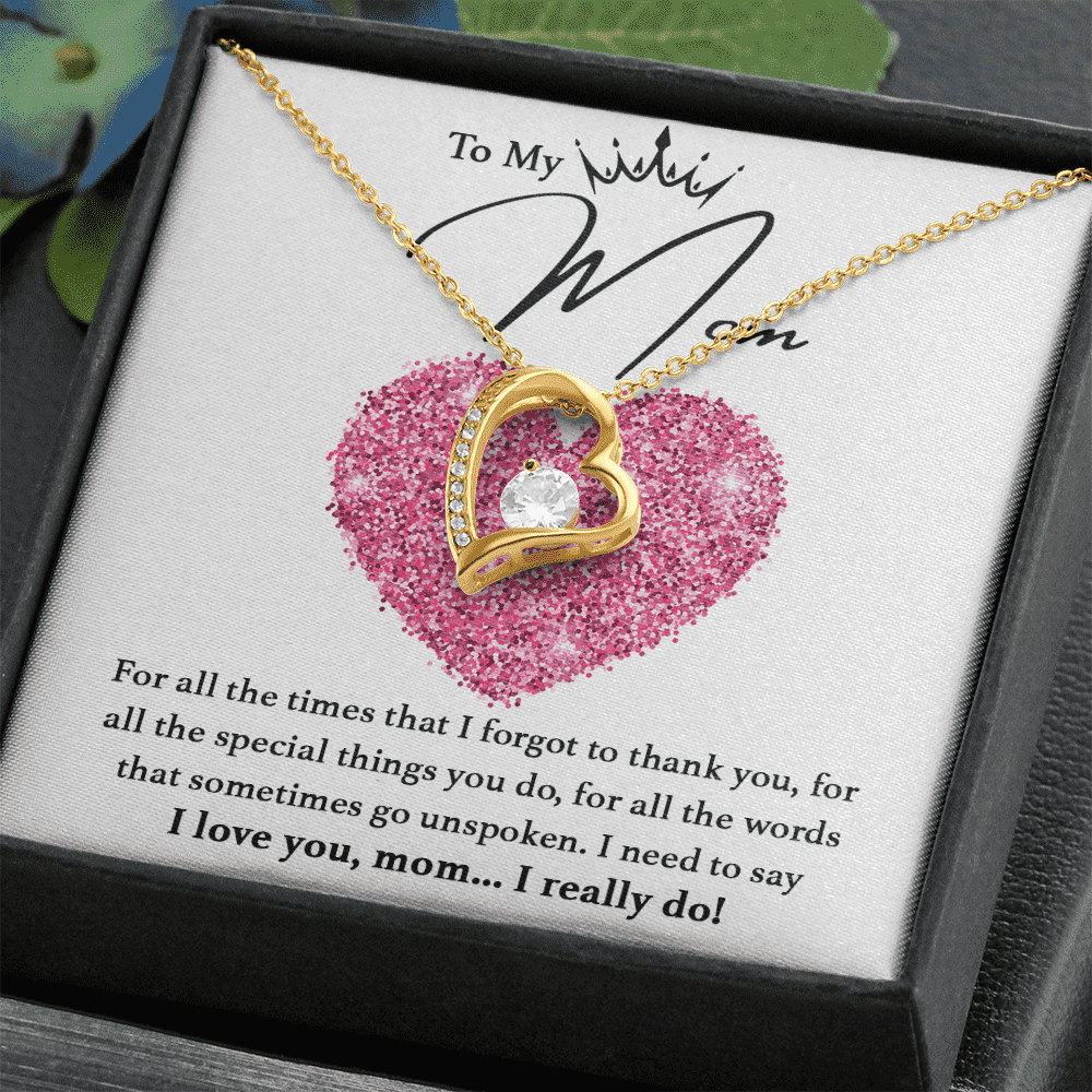 Mothers Day | To my Mom! | Heart Pendant