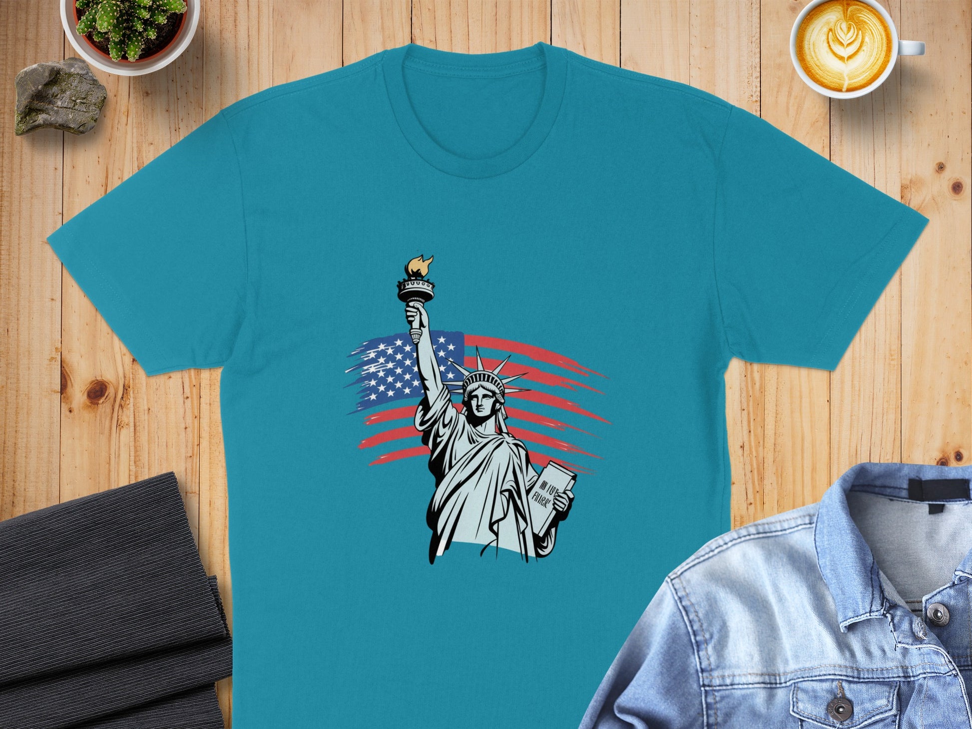 Patriotic Statue of Liberty Graphic Tee product