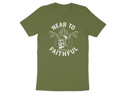 Near to Faithful Skull Design T shirt product type