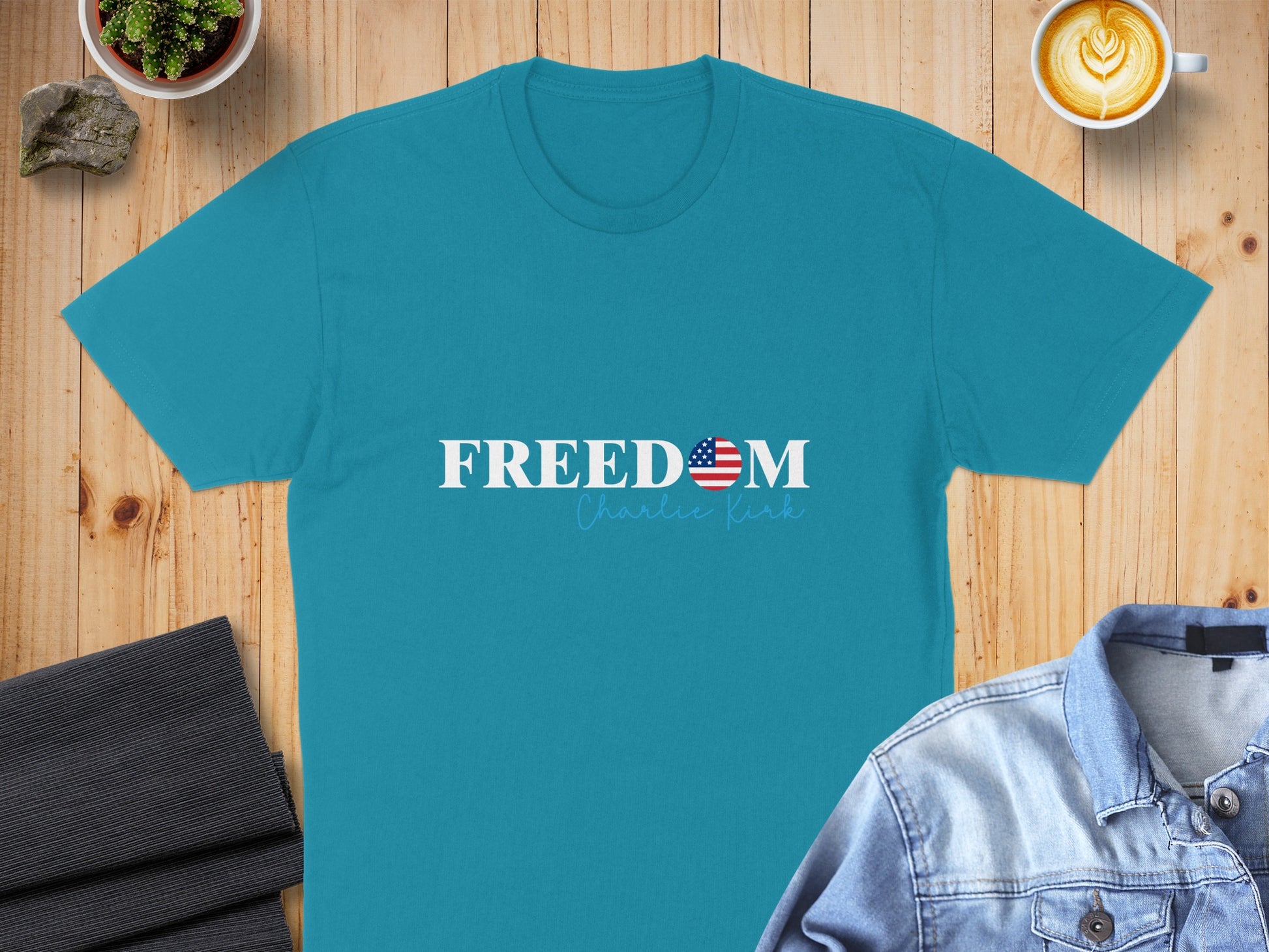 FREEDOM American Flag Graphic Unisex T-shirt product type