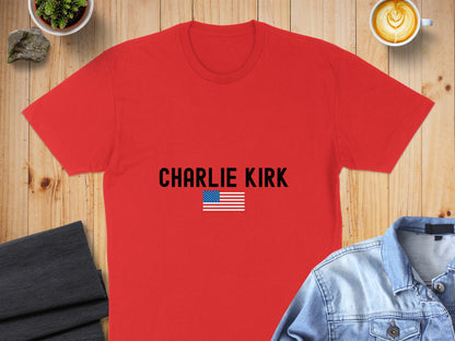CHARLIE KIRK American Flag Graphic Tee product