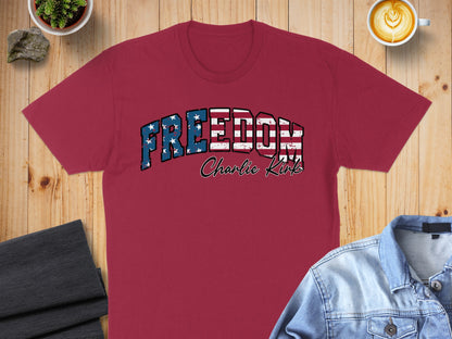 Freedom Charlie King Design Graphic T-Shirt product